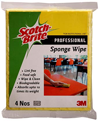Scotch-Brite Sponge Wipe Pad-Orange & Yellow